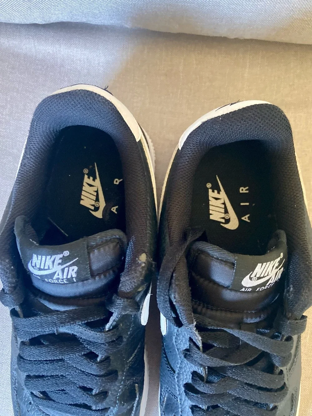 Nike Air Force 1 Low Black White Leather Sneakers Women’s 7.5 Classic AF1